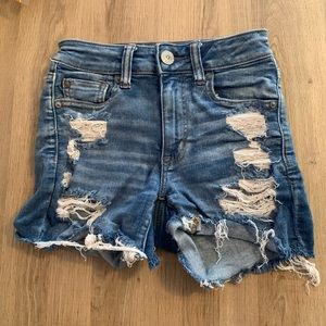 AMERICAN EAGLE high waisted denim shorts - 00